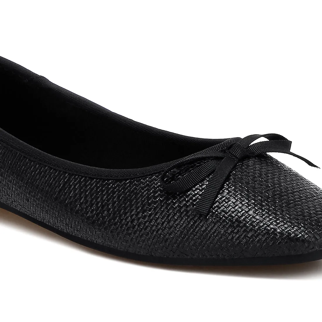 Raffia Ballet Flats
